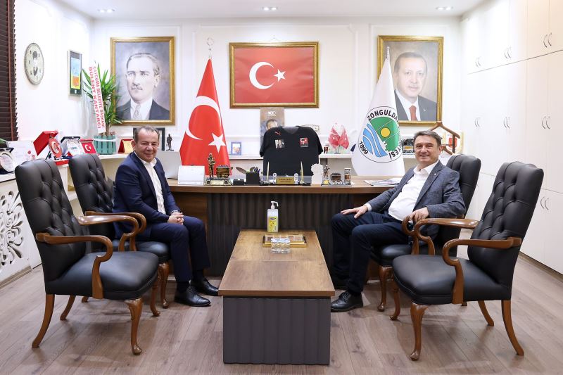 Bolu Belediye Başkanı Tanju ÖZCAN'dan Başkanımız Tahsin ERDEM'e Ziyaret