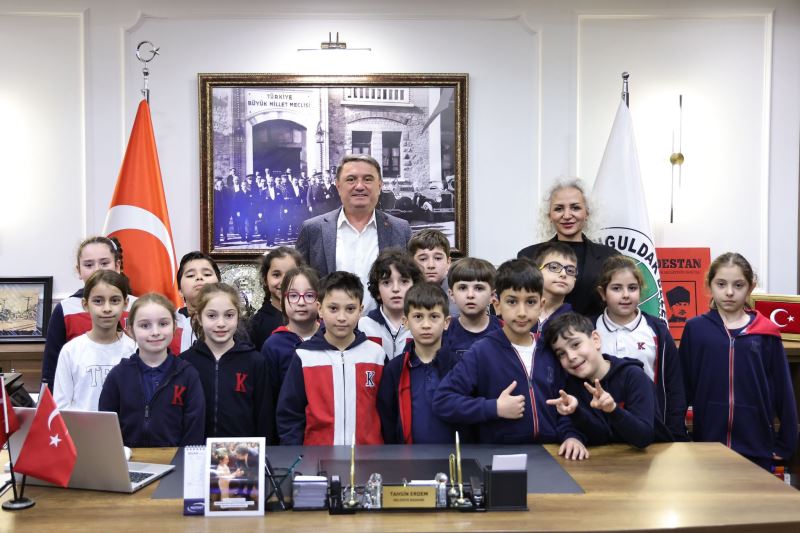 TED Koleji Öğrencilerinden Belediyemize Anlamlı Ziyaret