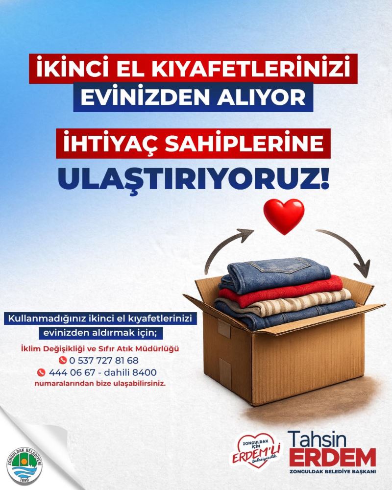 Kullanılmayan Kıyafetler İhtiyaç Sahiplerine Ulaşıyor