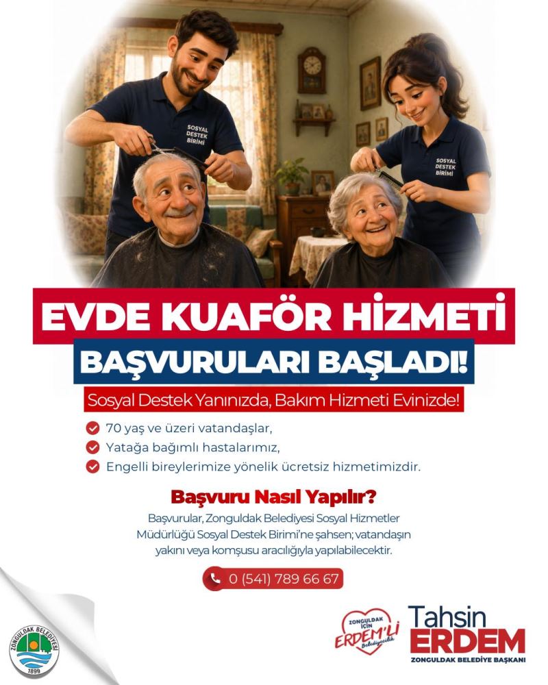 Evde Kuaför Hizmetimizin Başvuruları Başladı