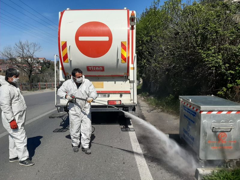 Konteyner Yıkama ve Dezenfektan Aracımız ile Tüm Konteynerleri Dezenfekte Ediyoruz