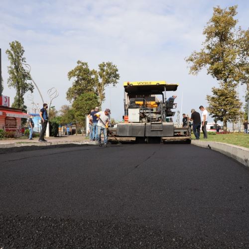 Sıcak Asfalt Kaplamasına Milli Egemenlik Caddesi'nde Başladık