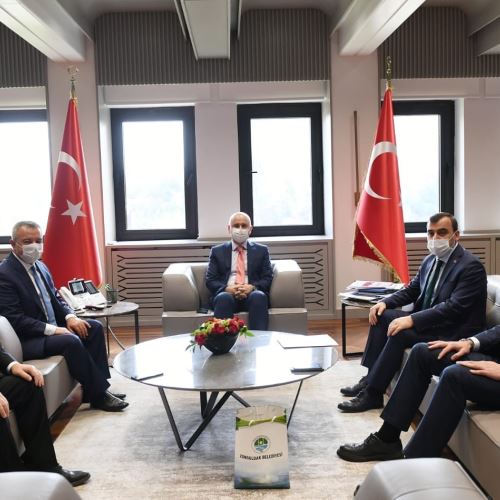 Başkanımız Dr.Ömer Selim ALAN, Ulaştırma ve Altyapı Bakanımız Sn.Adil Karaismailoğlu'nu Ziyaret Etti