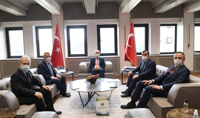 Başkanımız Dr.Ömer Selim ALAN, Ulaştırma ve Altyapı Bakanımız Sn.Adil Karaismailoğlu'nu Ziyaret Etti