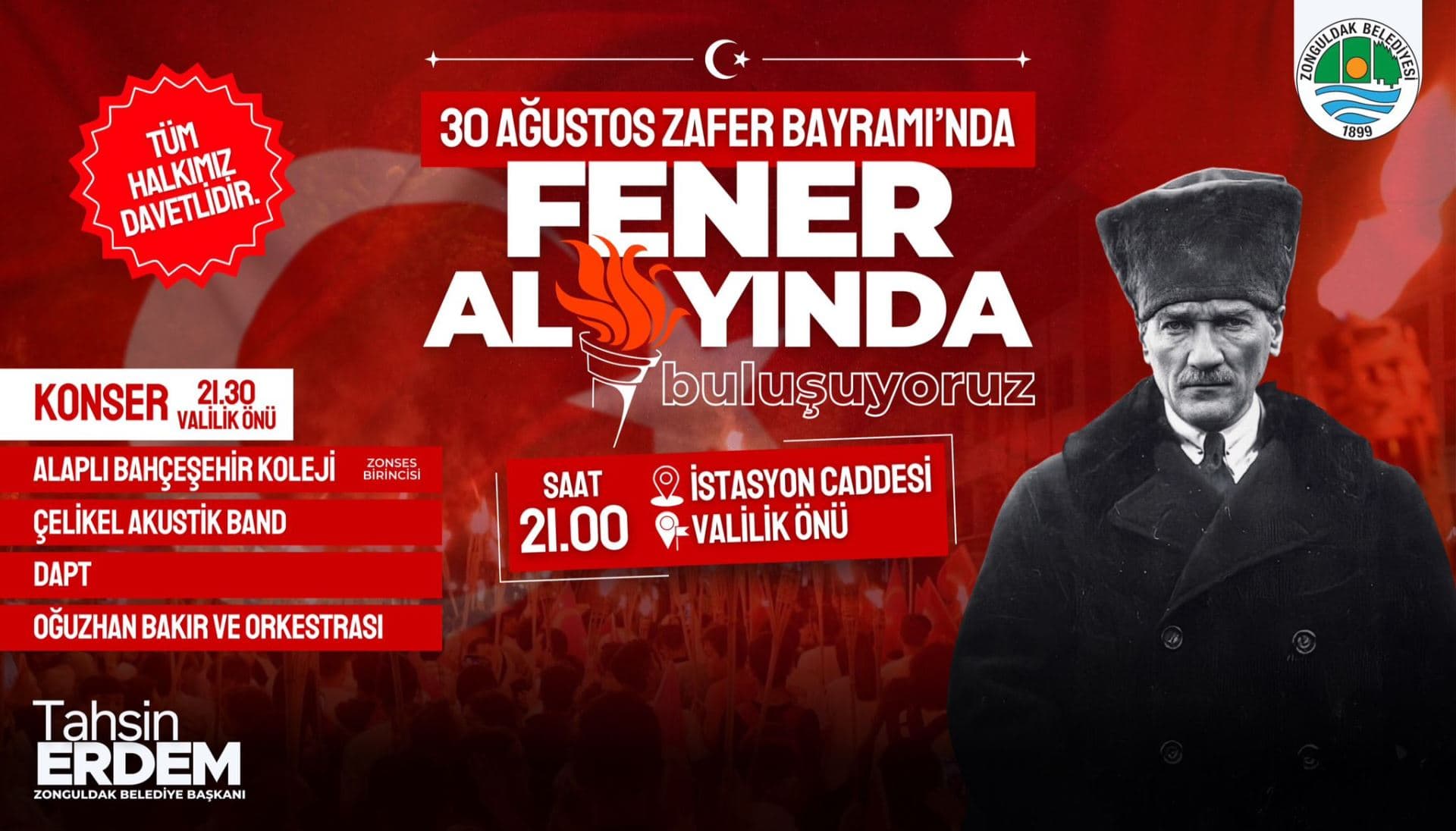 30 Ağustos Zafer Bayramı’nı Coşkuyla Kutluyoruz